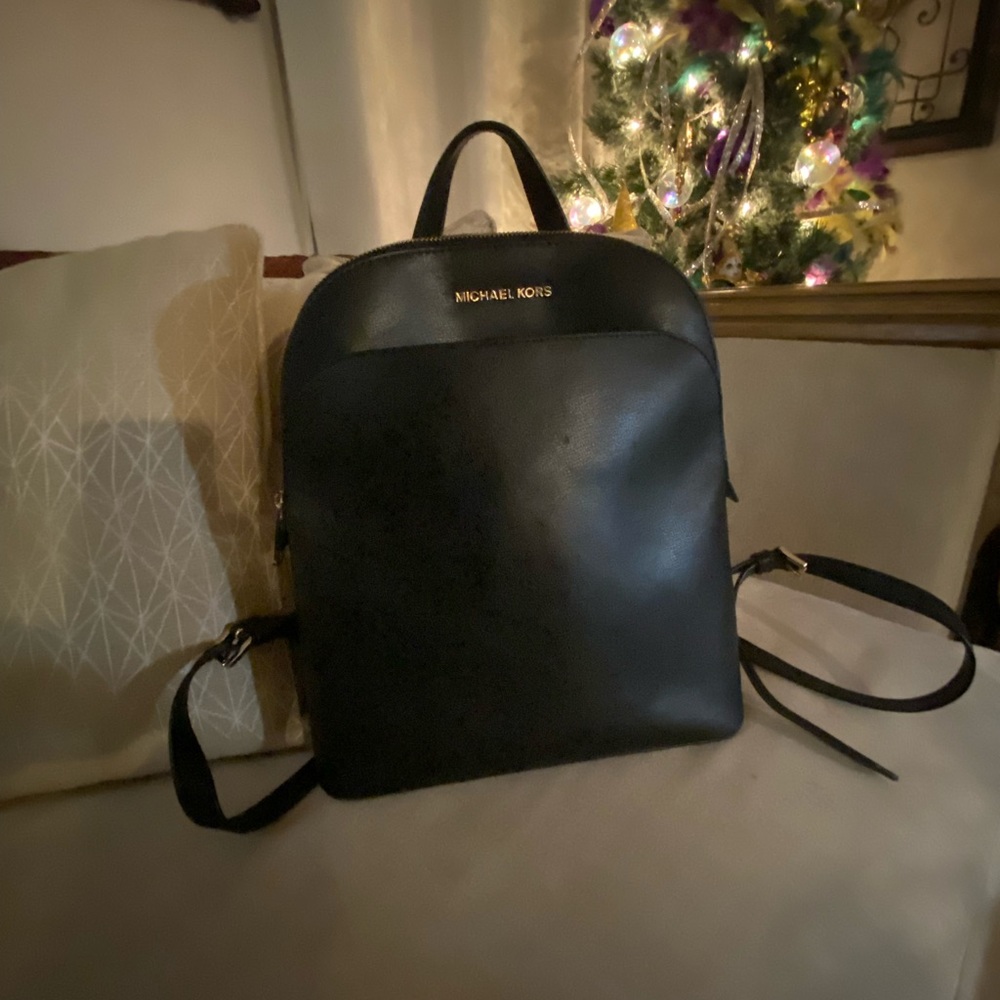 Michael Kors “Authentic” Black Backpack Purse